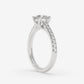 Classic Pavé Diamond Engagement Ring - Round