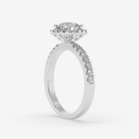 Eternal Halo Engagement Ring - Round