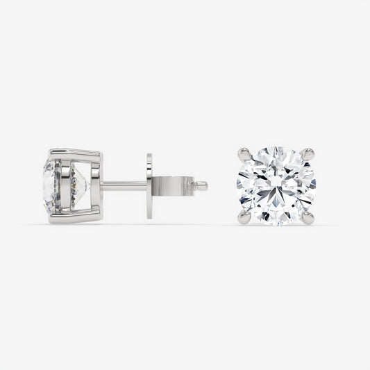 Radiant Brilliance Solitaire Studs - Round
