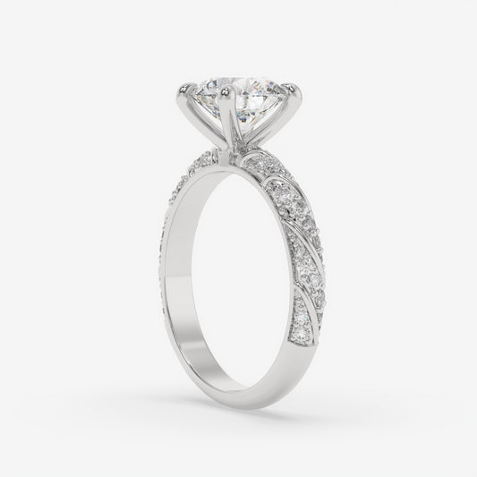 Twisted Brilliance Ring - Round