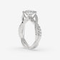 Twisting Elegance Diamond Ring - Round