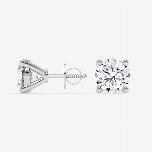 Timeless Elegance Stud Earrings - Round