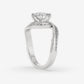 Eternelle Swirl Diamond Engagement Ring - Round