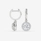 Eternal Halo Stud Earrings - Round