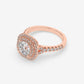 Double Halo Diamond Engagement Ring - Round