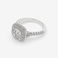 Double Halo Diamond Engagement Ring - Round
