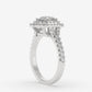 Double Halo Diamond Engagement Ring - Round