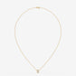 Oval Bezel Diamond Pendant Necklace