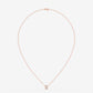 Oval Bezel Diamond Pendant Necklace