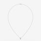 Oval Bezel Diamond Pendant Necklace