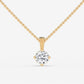 Classic Solitaire Diamond Pendant - Round