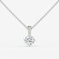 Classic Solitaire Diamond Pendant - Round