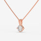 Classic Solitaire Diamond Pendant - Round