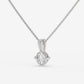 Classic Solitaire Diamond Pendant - Round