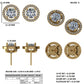 Floating Halo Stud Earrings - Round