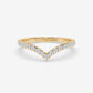 V-Curve Pavé Diamond Ring