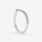 V-Curve Pavé Diamond Ring