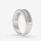 Triple Row Baguette & Round Diamond Fashion Ring