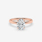Hidden Halo Oval Elegance Ring