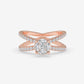 Marquise Cluster Criss-Cross Diamond Ring