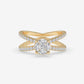 Marquise Cluster Criss-Cross Diamond Ring