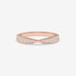 V-Curved Channel-Set Diamond Band - Round
