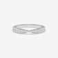 V-Curved Channel-Set Diamond Band - Round