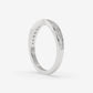 V-Curved Channel-Set Diamond Band - Round