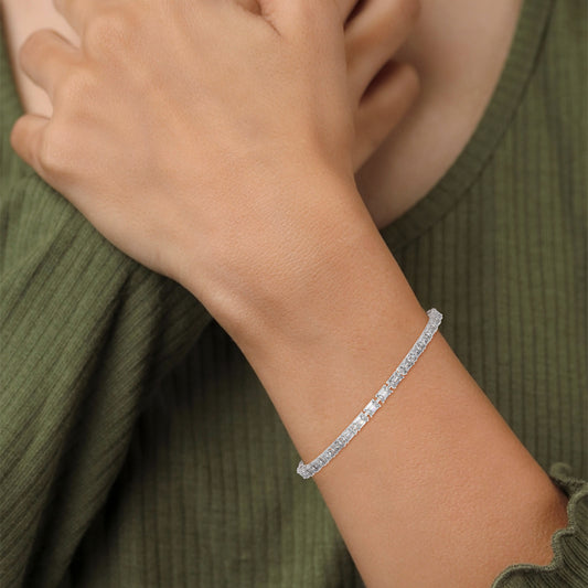 Pure Emerald Line Bracelet