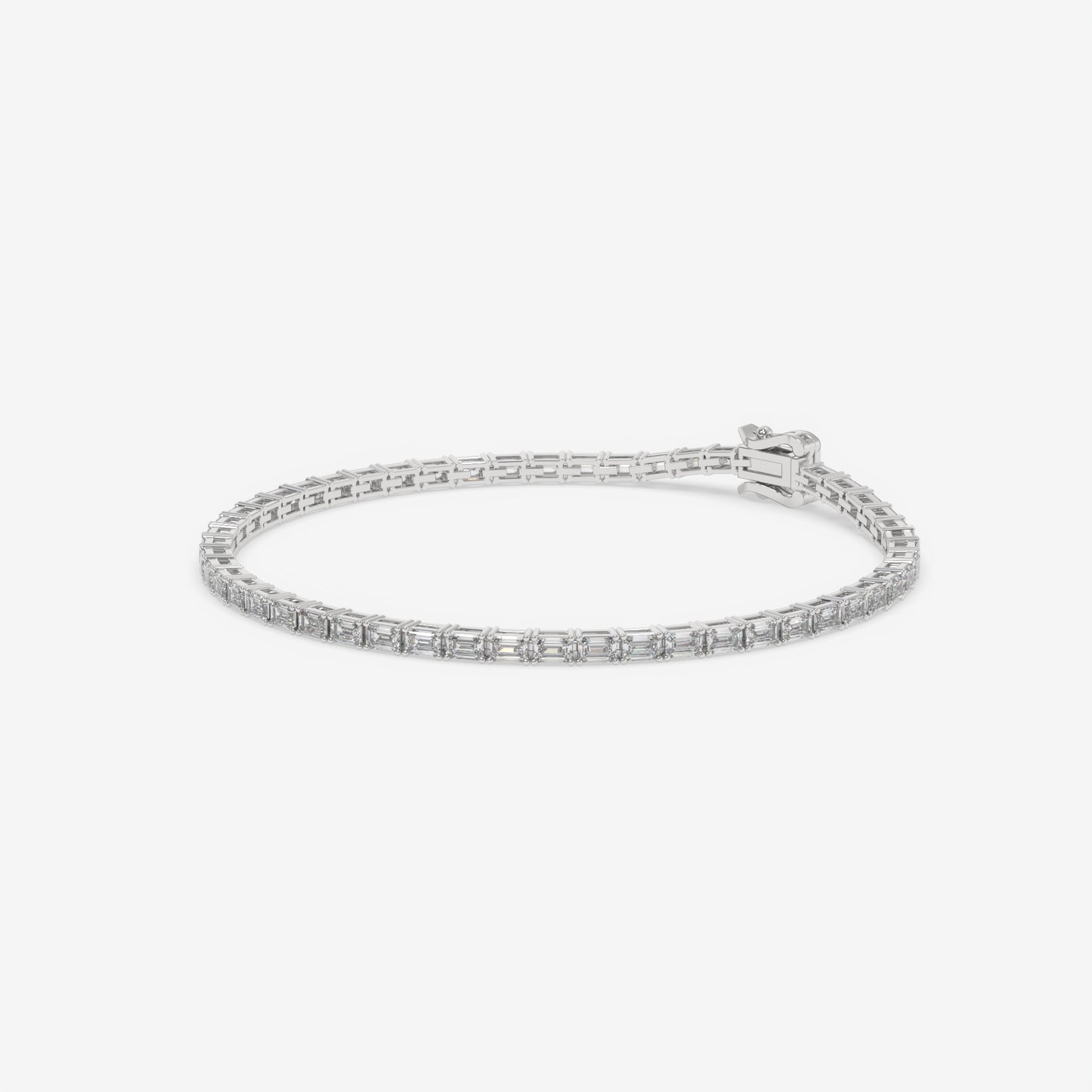 Emerald Geometry Tennis Bracelet