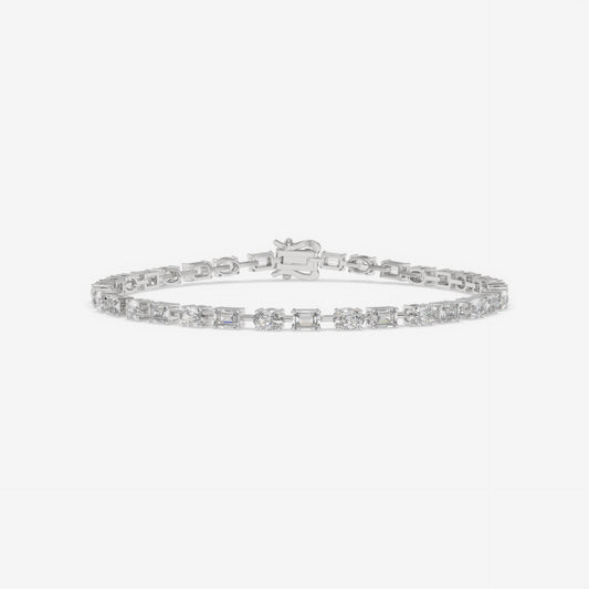 Dual Brilliance Emerald & Oval Bracelet