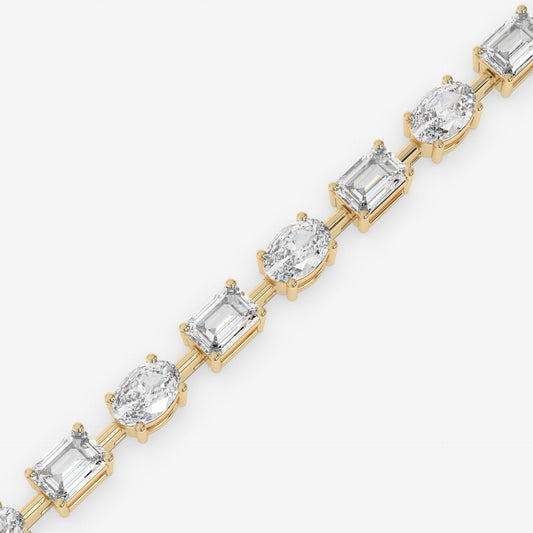 Dual Brilliance Emerald & Oval Bracelet