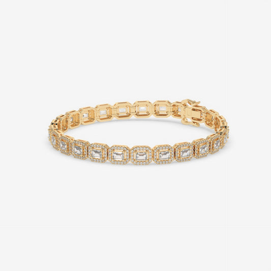 Regal Radiance Emerald Bracelet