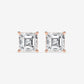 Asscher Cut Diamond Stud Earrings