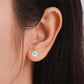 Asscher Cut Diamond Stud Earrings