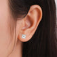 Asscher Cut Diamond Stud Earrings