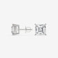 Asscher Cut Diamond Stud Earrings