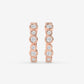 Alternating Round Bezel Hoops