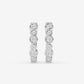 Alternating Round Bezel Hoops