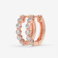 Inside-Out Diamond Hoop Earrings - Round