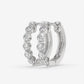 Inside-Out Diamond Hoop Earrings - Round