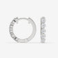Inside-Out Diamond Hoop Earrings - Round