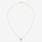Cushion Cut Halo Diamond Necklace