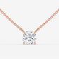 Cushion Cut Solitaire Pendant Necklace