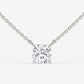 Cushion Cut Solitaire Pendant Necklace