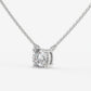 Cushion Cut Solitaire Pendant Necklace