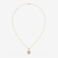 The Celeste Round Halo Pendant