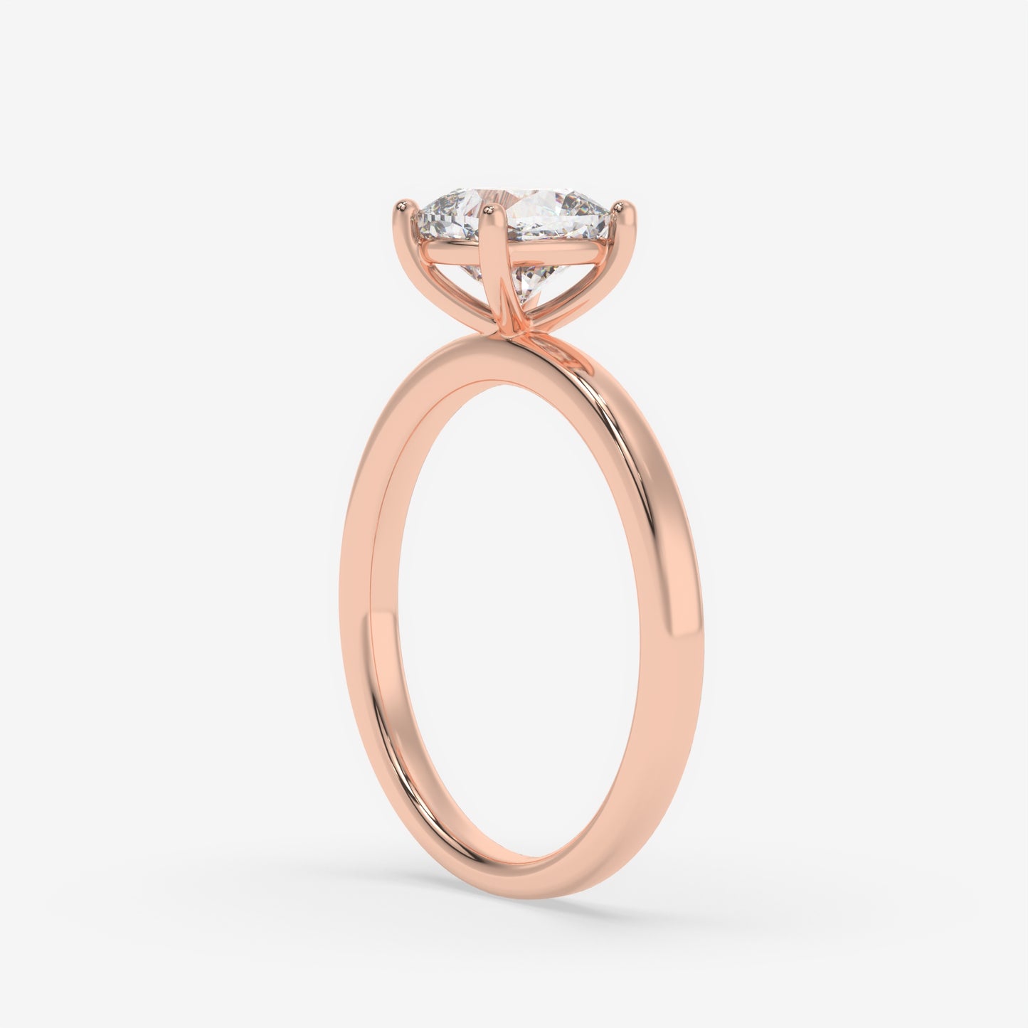 Cushion Spark Solitaire Ring