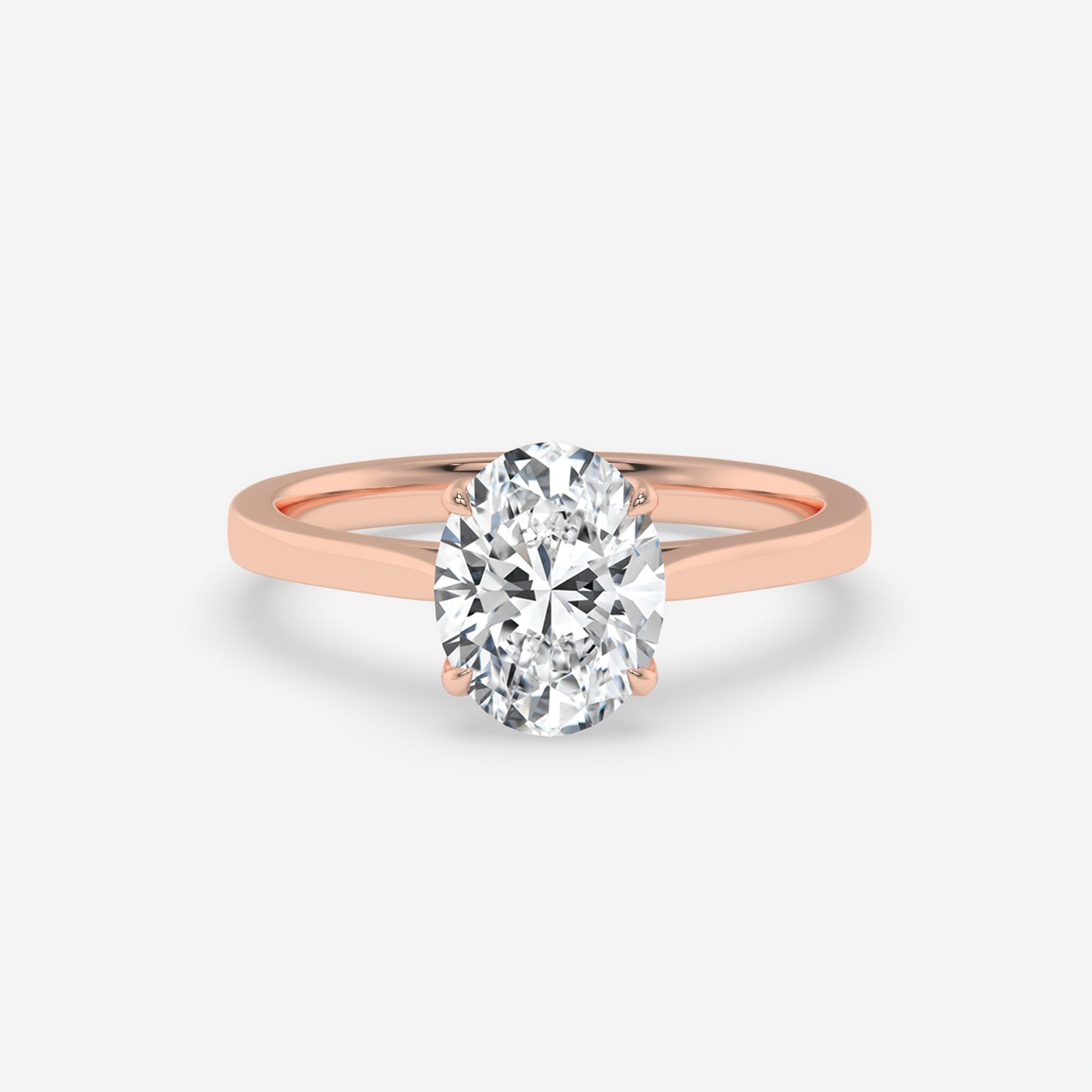 Aurora Oval Solitaire Ring