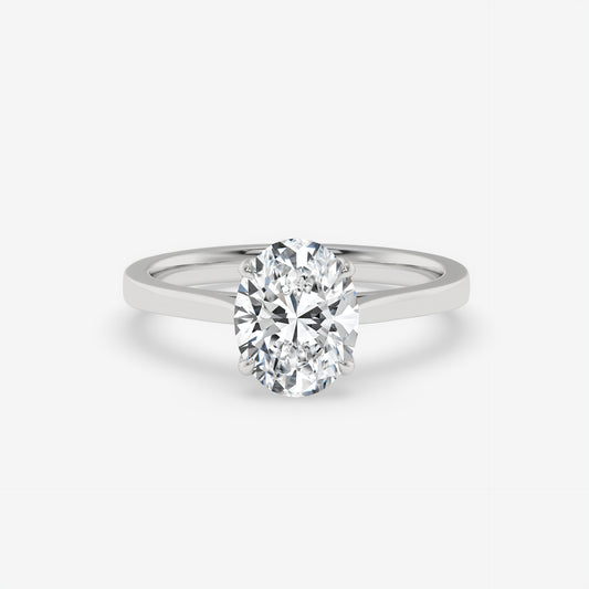 Aurora Oval Solitaire Ring